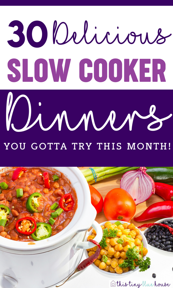 30 Deliciously Cheap Crock Pot Meals you gotta try this month #food #slowcooker #crockpot #dinner #familydinners #healthydinners #easymeals #mealplanning #recipes #mealprep