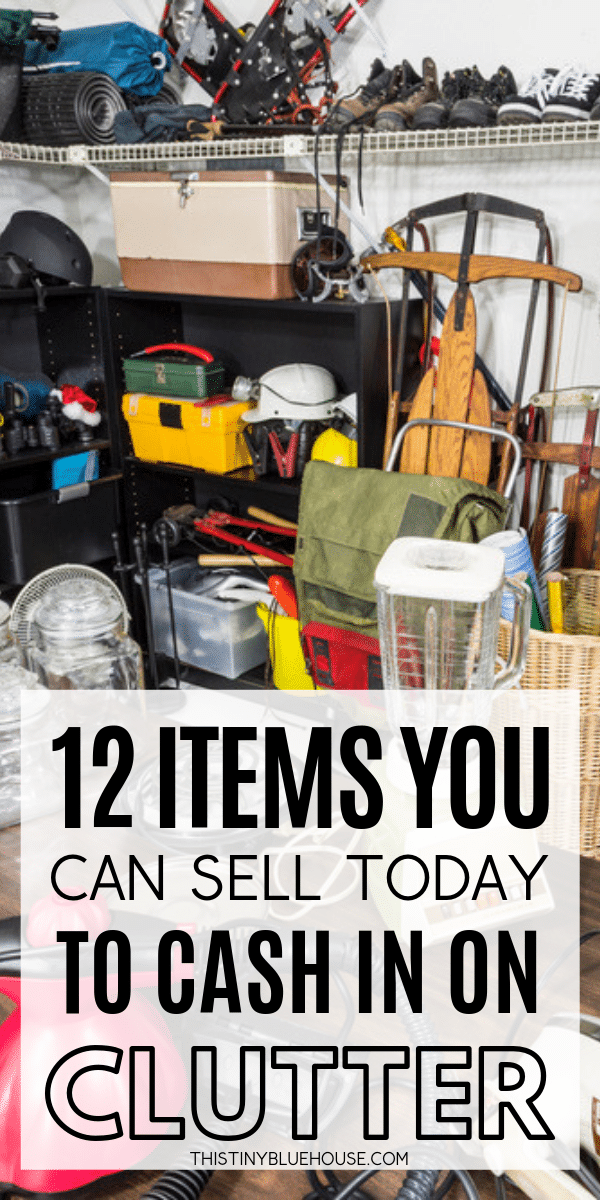 looking to declutter your home? Here are 12 categories of items that you can easily sell to make money and simplify your living space. #homeorganization #waystomakemoney #waystomakemoneyathome #fastwaystomakemoney