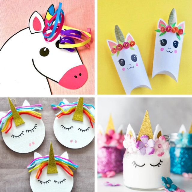 60 Gorgeous & Easy Unicorn Crafts For Kids - This Tiny Blue House