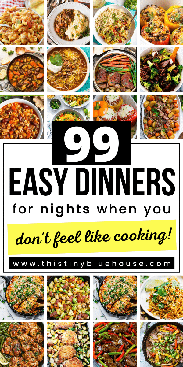 Make dinner a no brainer this week with these stupid easy no fuss dinner ideas. These 99 simple one pot wonder dinner ideas are great for nights when you're over cooking and just don't feel like cooking. These easy supper ideas are simple to put together are healthy and kid approved. #simpledinnerideas #onepotwonderdinners #fastsupperideas #kidsapprovedsuppers Make dinner a no brainer this week with these stupid easy no fuss dinner ideas. These 99 simple one pot wonder dinner ideas are great for nights when you're over cooking and just don't feel like cooking. These easy supper ideas are simple to put together are healthy and kid approved. #simpledinnerideas #onepotwonderdinners #fastsupperideas #kidsapprovedsuppers