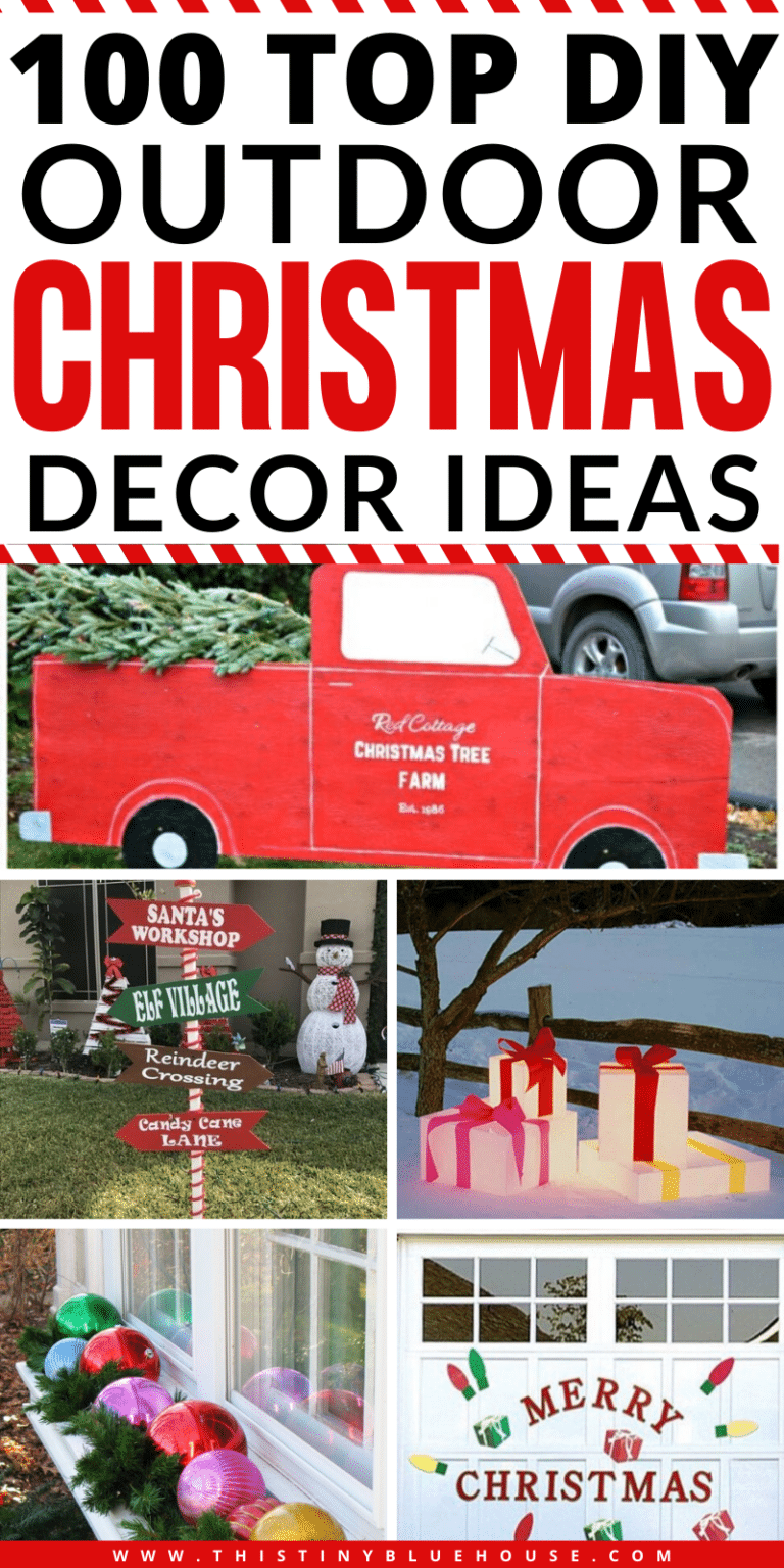 100+ Best Festive Top Outdoor Christmas Decor Ideas  This Tiny Blue House