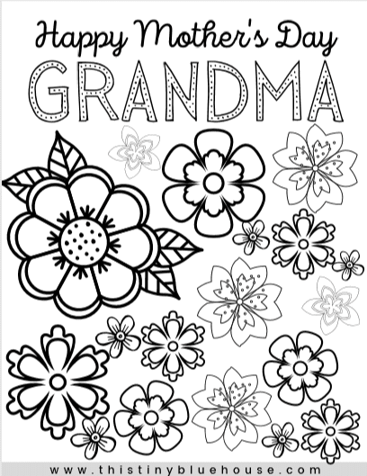 Mothers Day Coloring Pages Flowers Coloring Pages