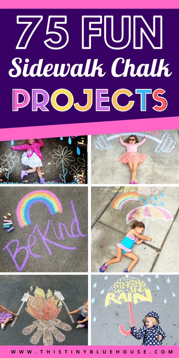 75 Super Fun Summer Sidewalk Chalk Art Ideas This Tiny Blue House