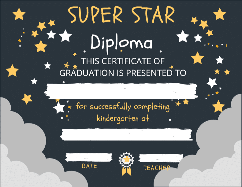 10+ Best Adorable Fun Free Preschool Diploma Printable Ideas - This ...