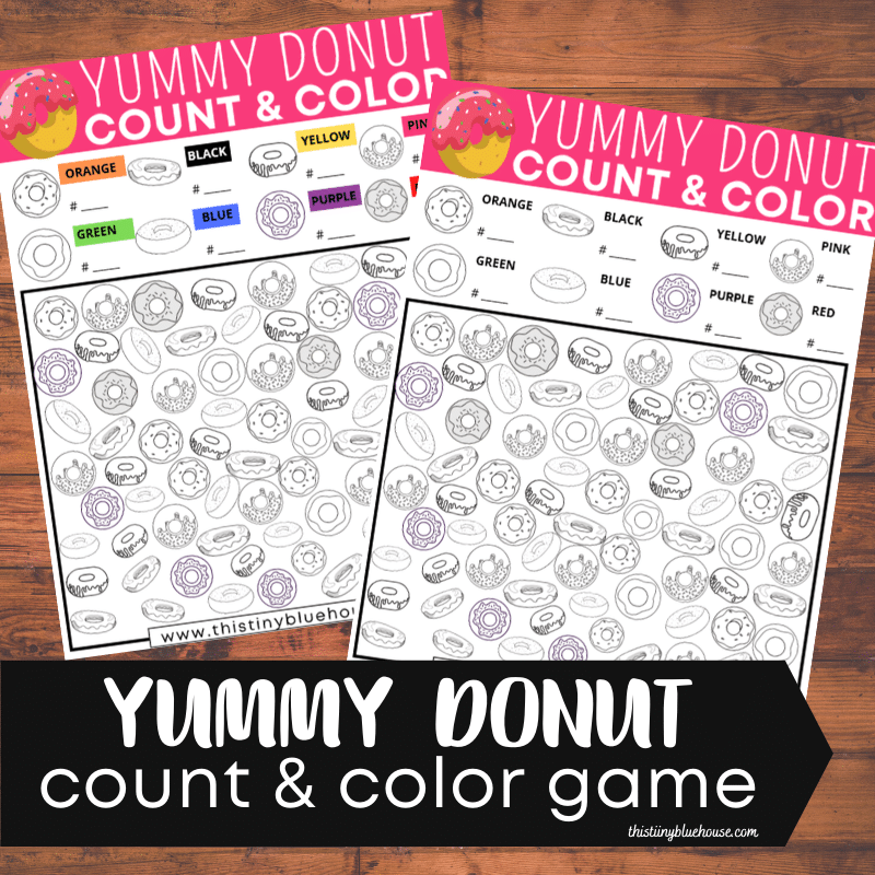 free printable donut i spy count and color activity for kids 2