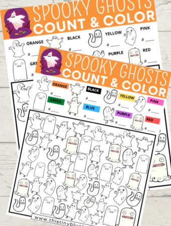 Spooky Ghost I Spy Halloween Free Printable