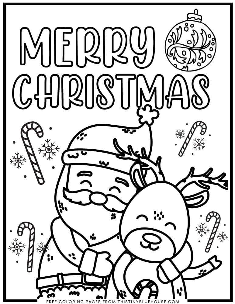 50 best ideas for coloring | Christmas Coloring Book Pages