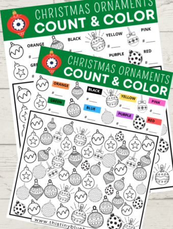 Free Printable Christmas Ornament I Spy Game For Kids