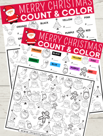 Merry Christmas I Spy (Free Printable)