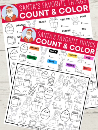 Santa's Favorites I Spy (Free Printable)