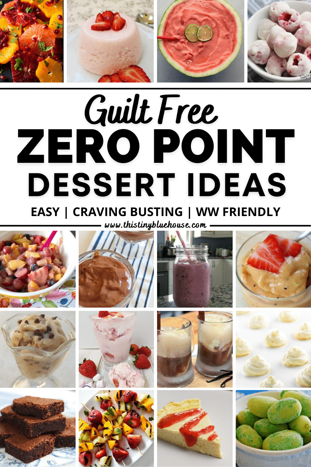 Here are the best totally guilt free zero point Weight Watcher's desserts you can enjoy when the craving for a sweet treat hits. From frozen berries and strawberry fluff to chocolate pudding, these zero point Weight Watcher's desserts are the best way to stretch your daily points.