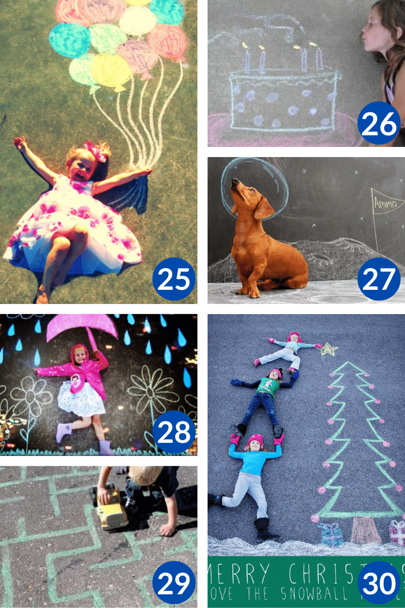 50+ Summer Sidewalk Chalk Art Ideas For Kids - This Tiny Blue House