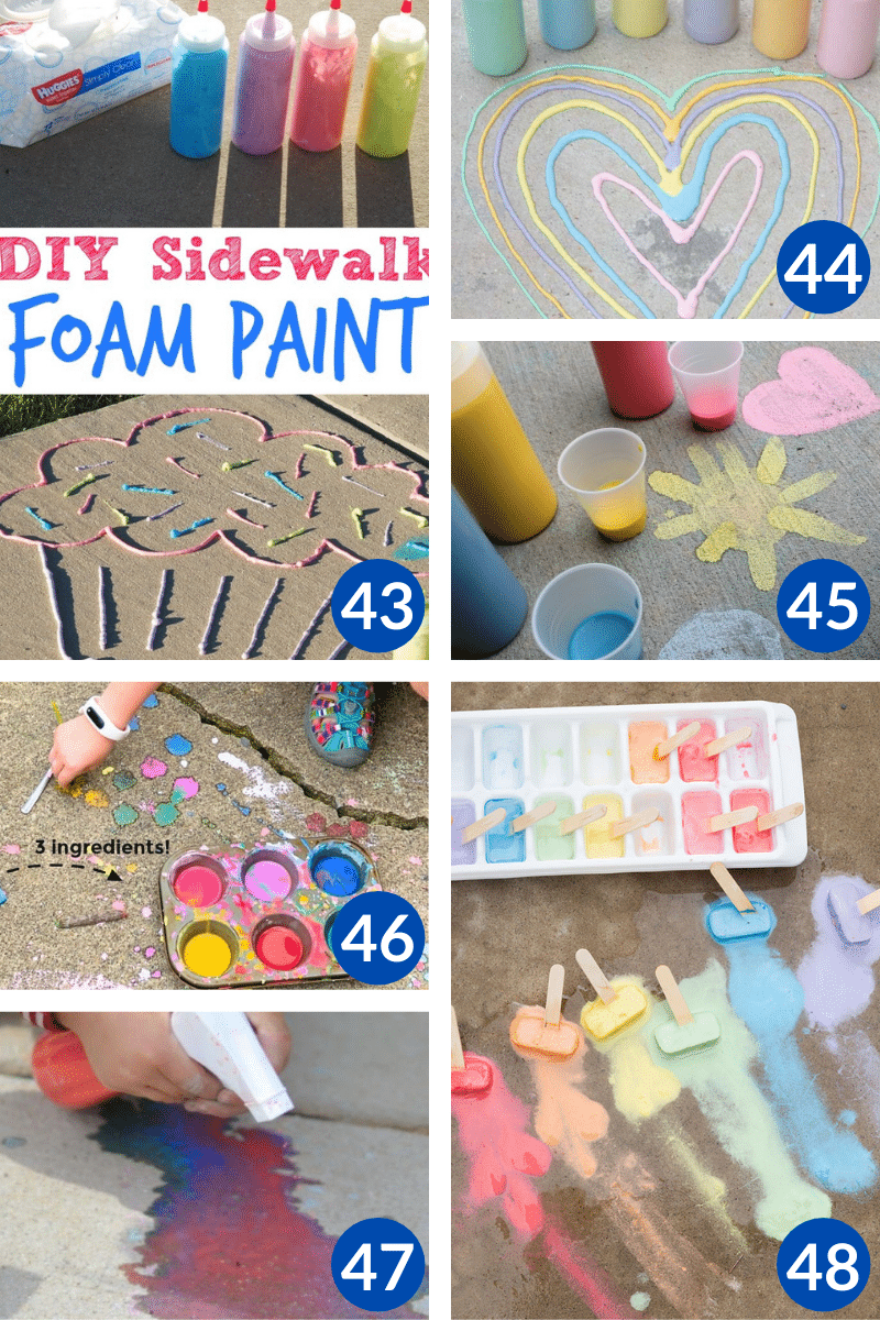 50+ Summer Sidewalk Chalk Art Ideas For Kids - This Tiny Blue House