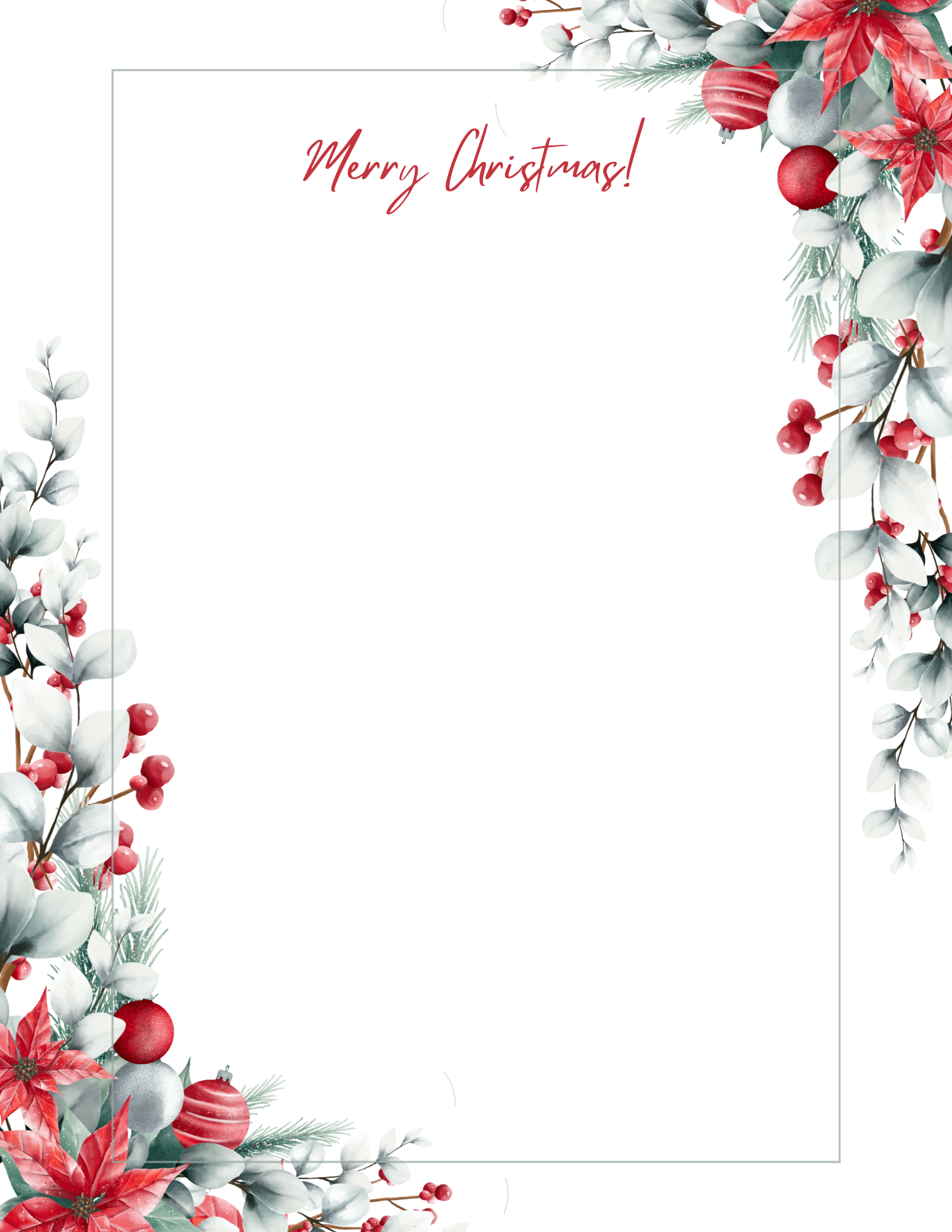 50 Best Christmas Border Paper Free Printable Templates This Tiny