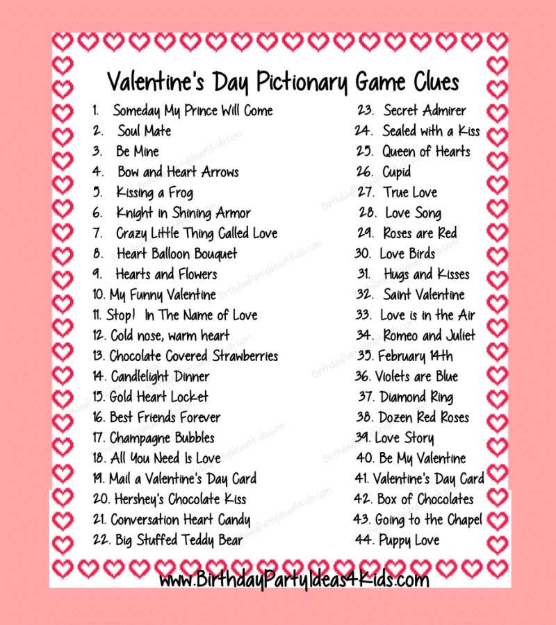 9+ Free Printable Valentine Games For Kids - This Tiny Blue House