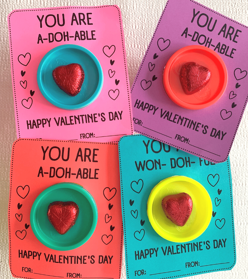 Cute Free Printable Play Doh Valentine Cards This Tiny Blue House