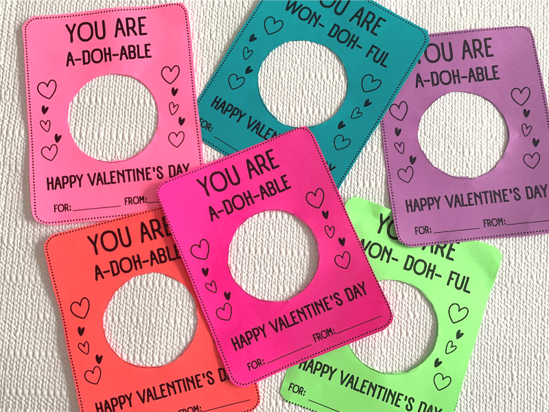 Cute Free Printable Play Doh Valentine Cards This Tiny Blue House