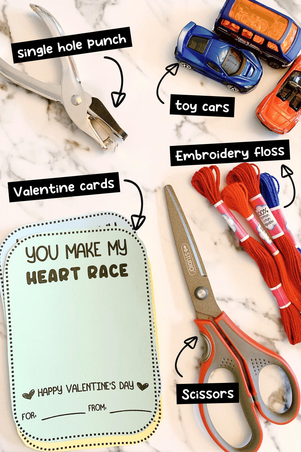 Cute Race Car Valentine Printable - This Tiny Blue House