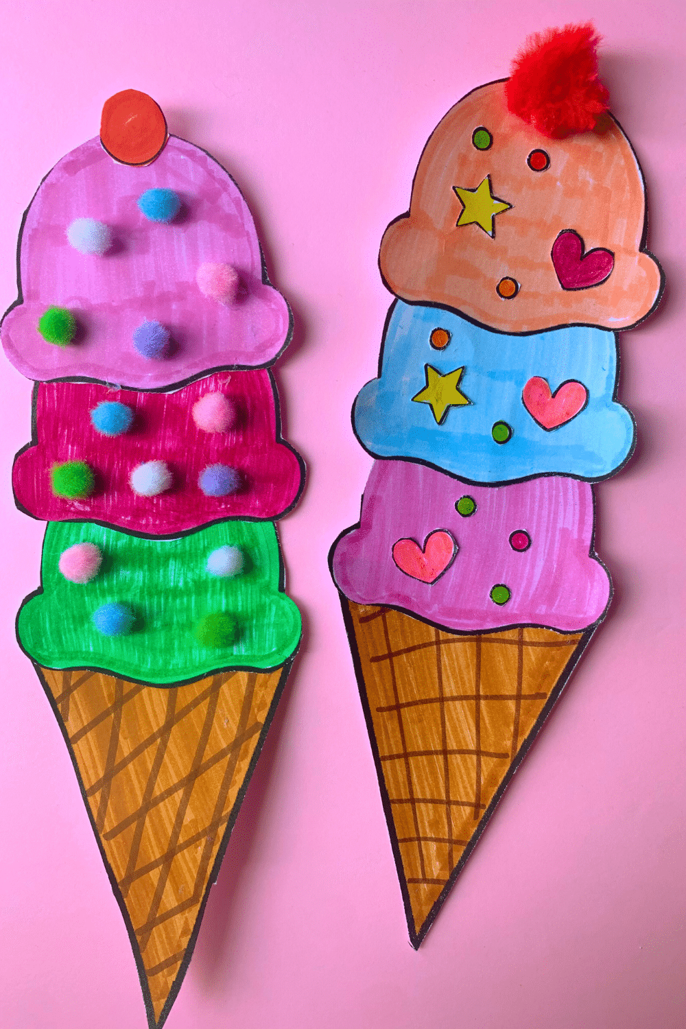 Ice Cream Cone Craft This Tiny Blue House