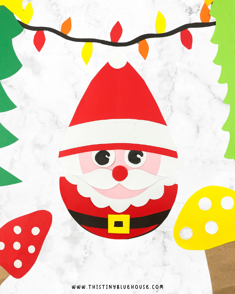 Printable Santa Craft For Kids This Tiny Blue House Printable Santa Craft For Kids This Tiny Blue House
