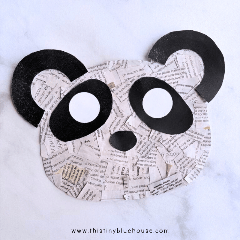 pandas head():python中pandas dataframe... Torn Newspaper Panda Craft - This Tiny Blue House