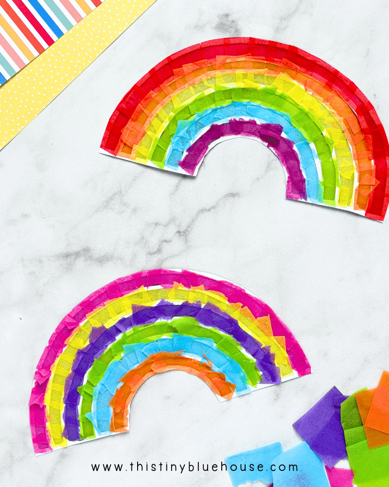 Rainbow Suncatcher Craft - This Tiny Blue House
