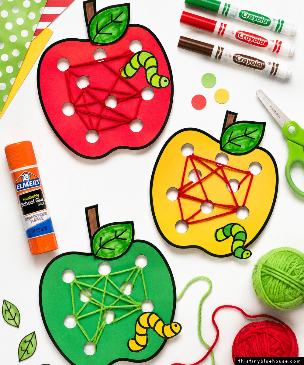 10+ Easy Apple Crafts for Kids - This Tiny Blue House
