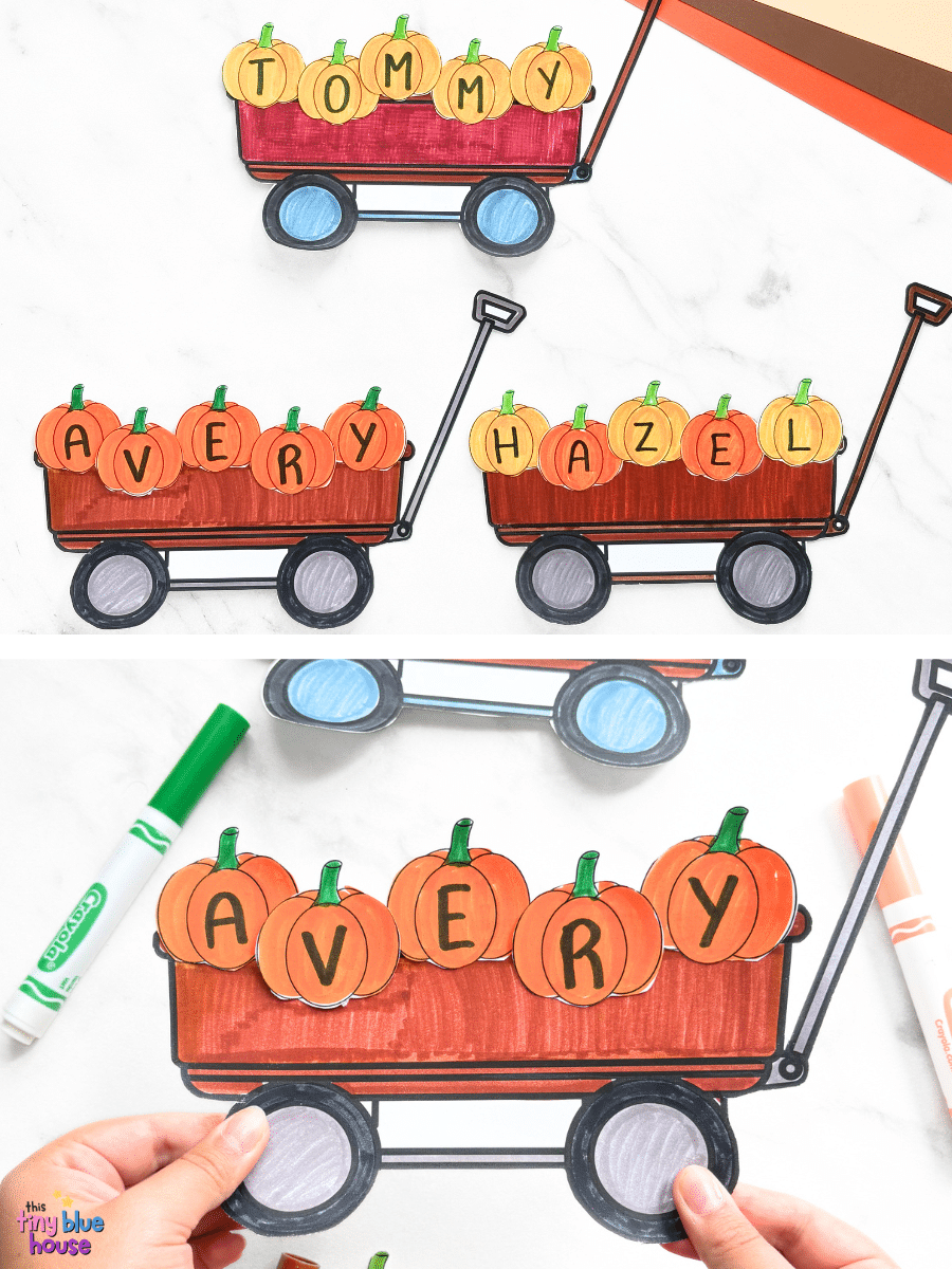 Pumpkin Wagon Name Craft This Tiny Blue House pumpkin-wagon-name-craft-this-tiny-blue-house