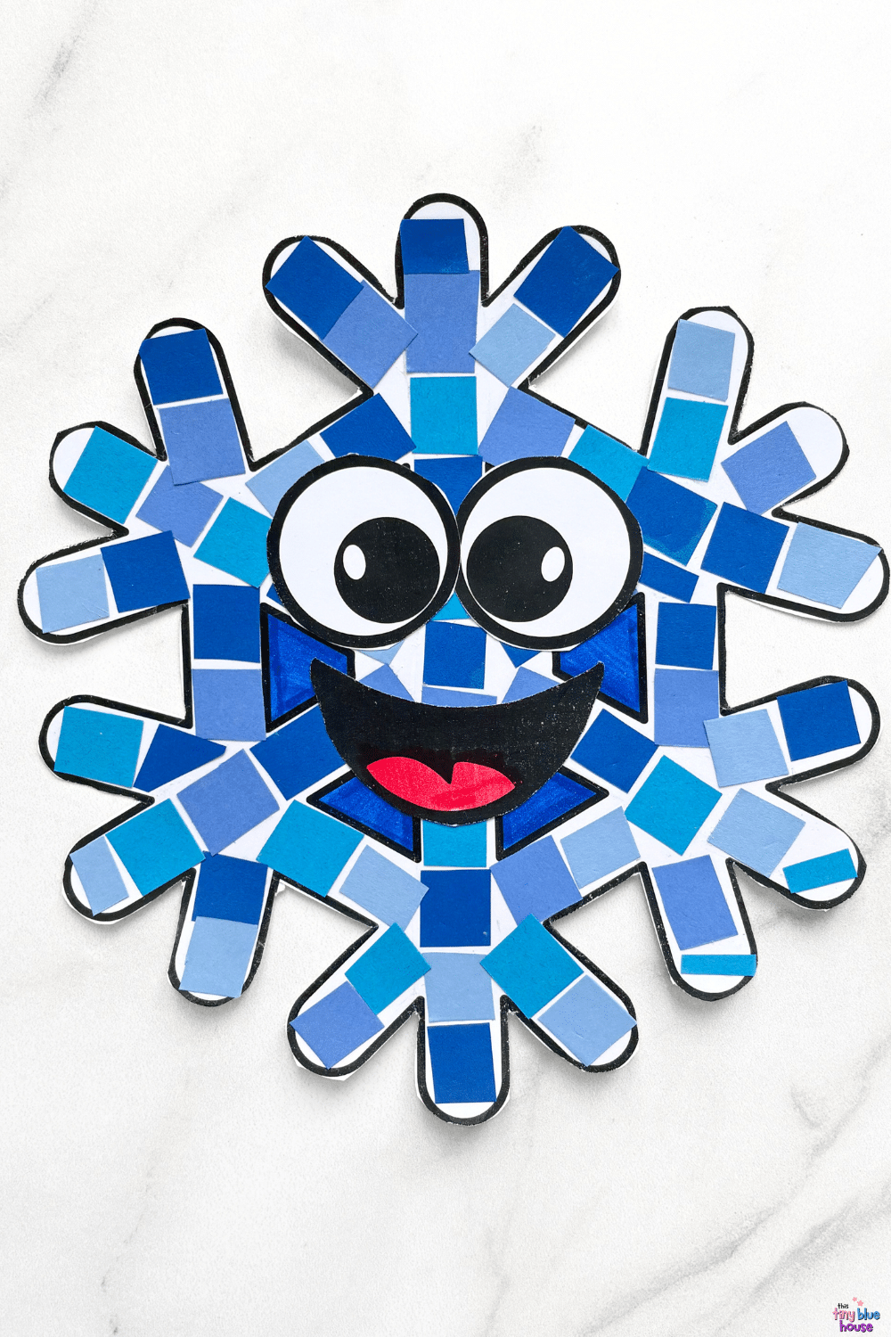 Cloud Suncatcher Craft (Free Printable Template) - This Tiny Blue House