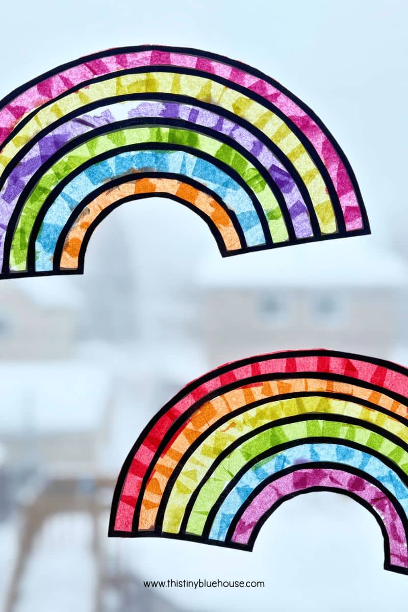 Cloud Suncatcher Craft (Free Printable Template) - This Tiny Blue House
