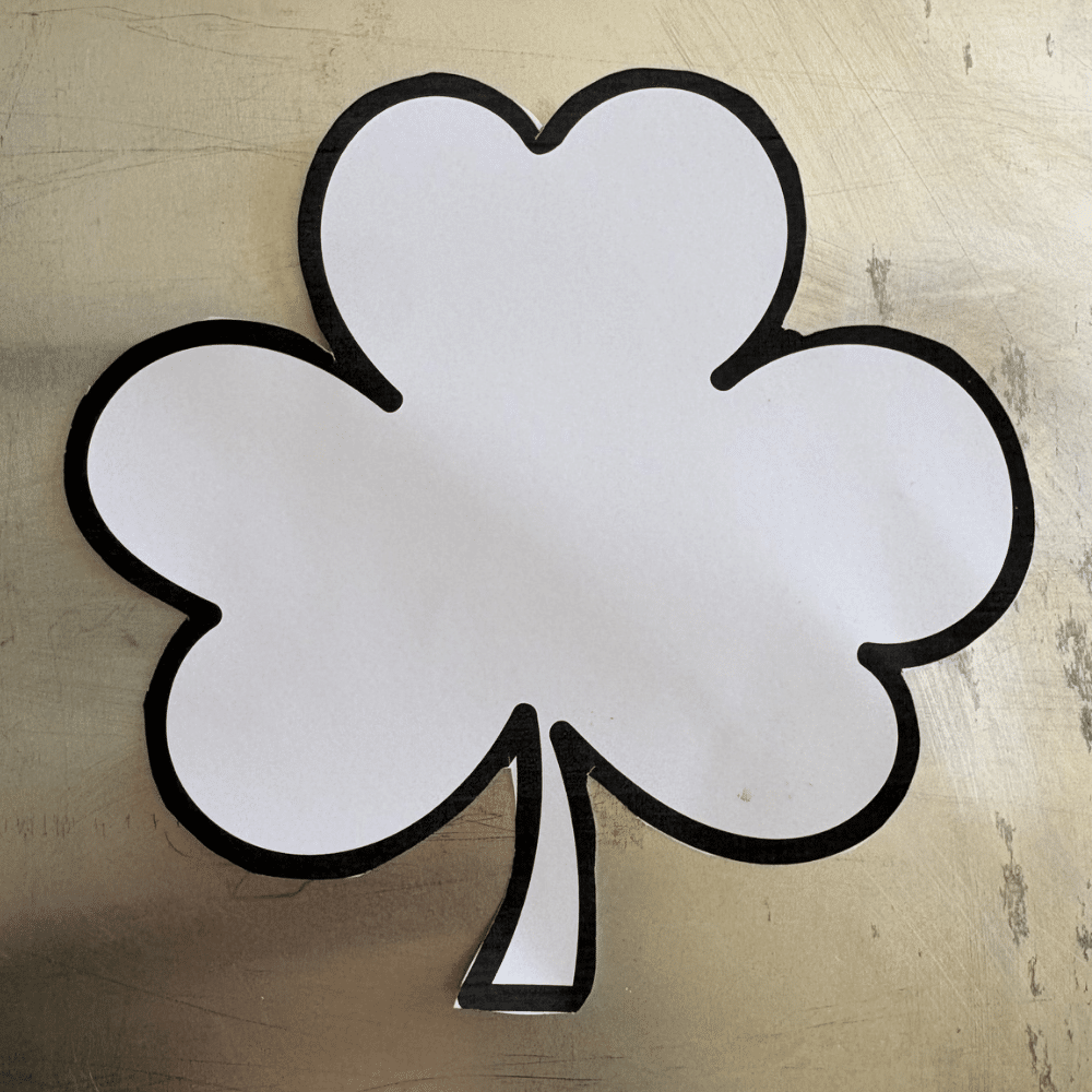 Shamrock Mosaic Craft (Free Printable Template) - This Tiny Blue House