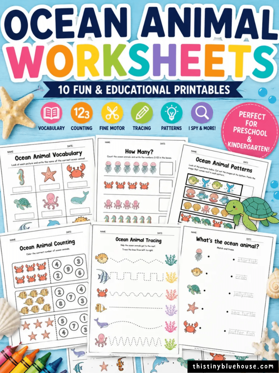 Ocean Activities for Kids: 20+ Free Crafts, Games, Worksheets